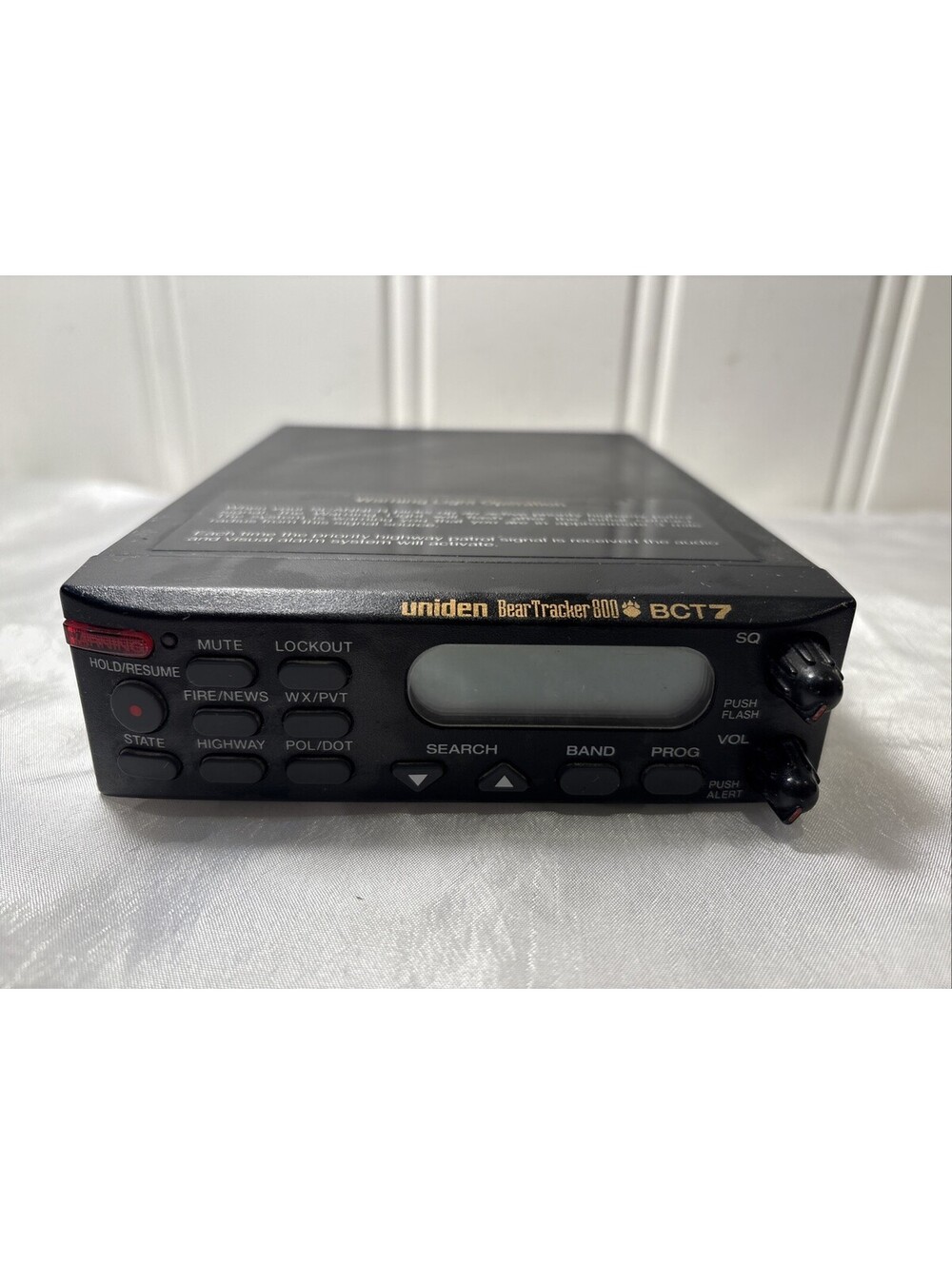 Uniden BearTracker 800 BCT7 Radio Scanner Only Mobile Highway Alert Untested